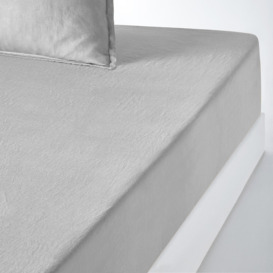 Linot 35cm High 100% Washed Linen Fitted Sheet