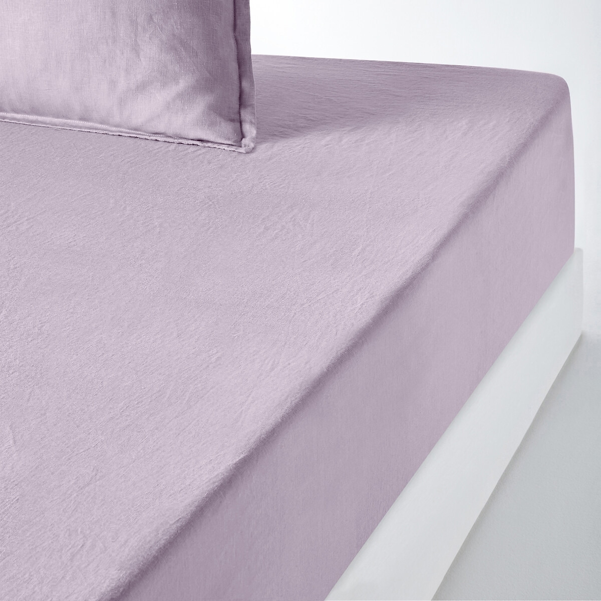 Linot 35cm High 100% Washed Linen Fitted Sheet - image 1