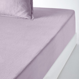 Linot 35cm High 100% Washed Linen Fitted Sheet - thumbnail 1