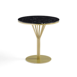 Bistro, Marble and Steel Garden Table - thumbnail 1