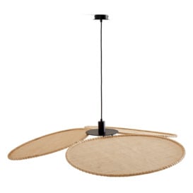 Canopée Large Rattan Ceiling Light by E.
