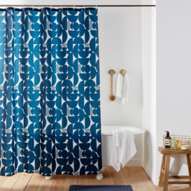 Combo Geometric Shower Curtain
