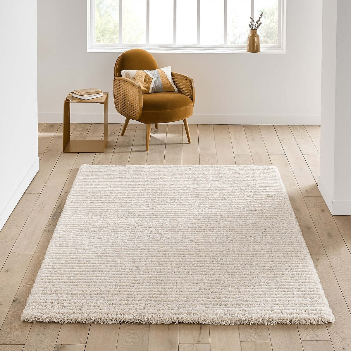 Jubata Textured Striped Rug