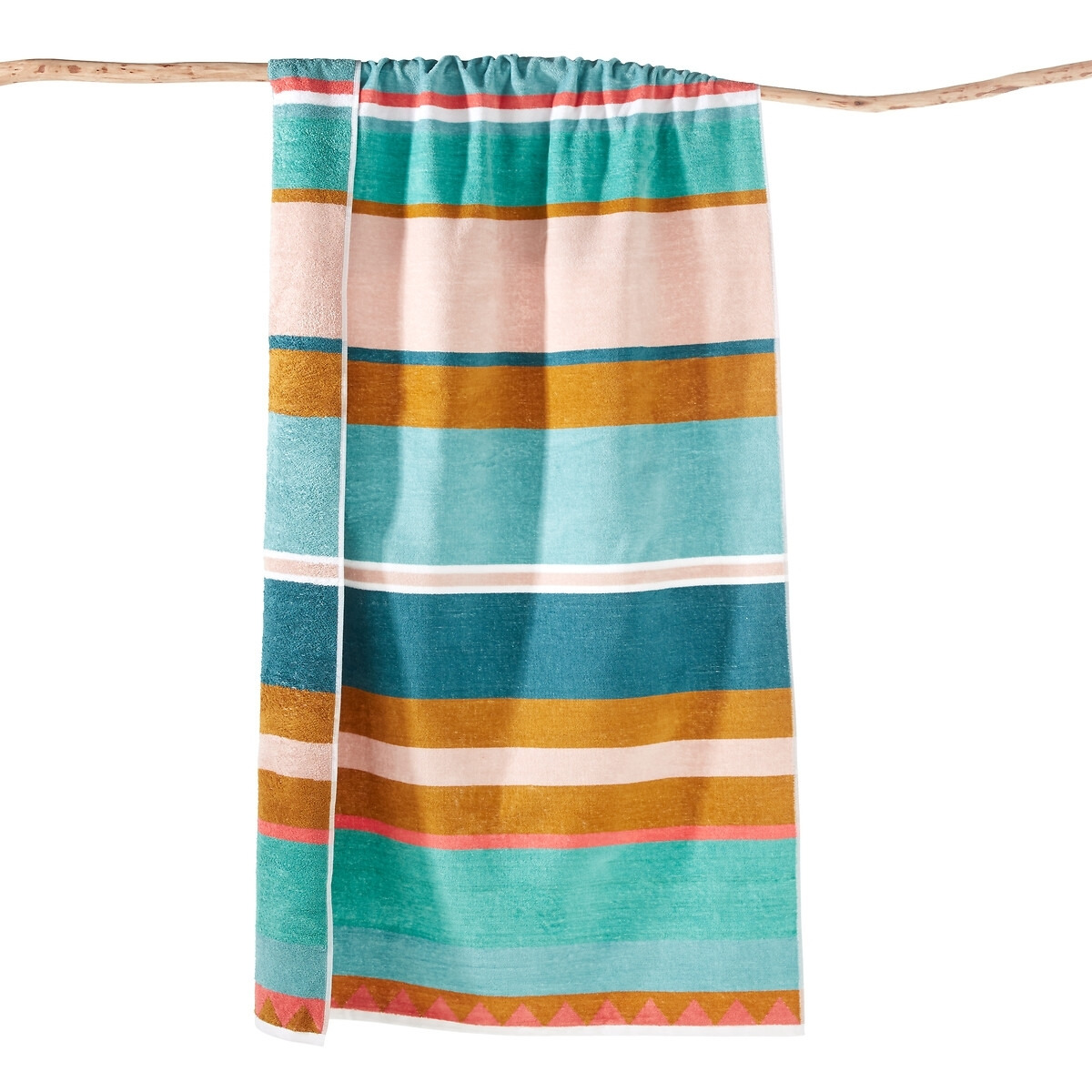 Playa Striped Velour Beach Towel