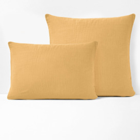 Kumla Plain Cotton Muslin Pillowcase
