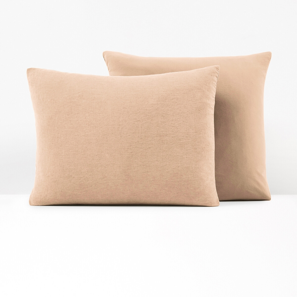 Annaba Two-Sided Washed Linen and Cotton Pillowcase - image 1