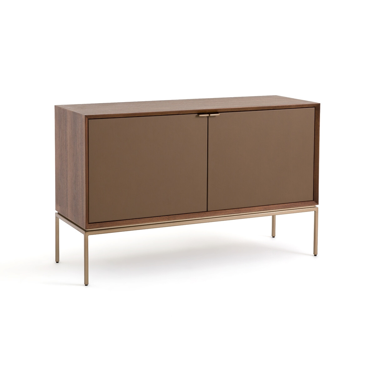 Delina Walnut and Leather XS Sideboard - image 1