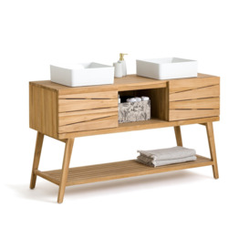 Kito Solid Teak Double Sink Unit