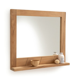 Capti 80cm Solid Teak Bathroom Mirror - thumbnail 3