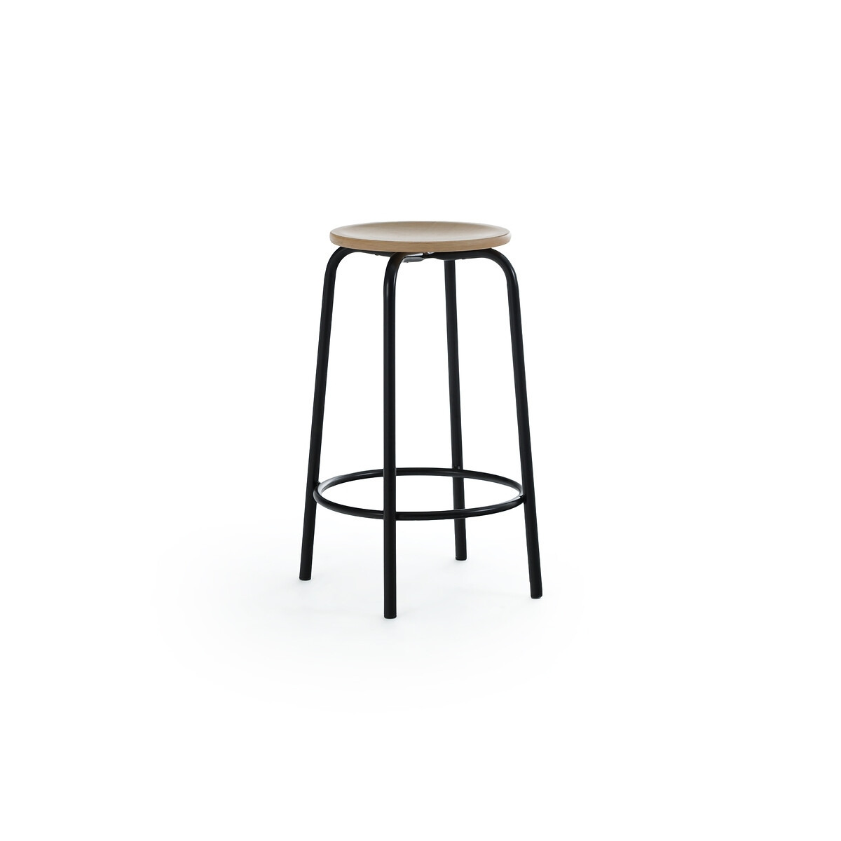 Hiba Steel & Wood 65cm Bar Chair - image 1