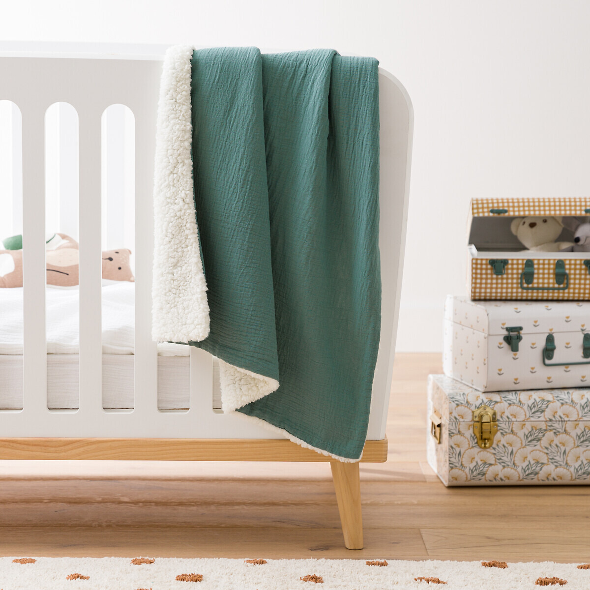 Kumla Cotton Muslin & Fleece Baby Blanket - image 1