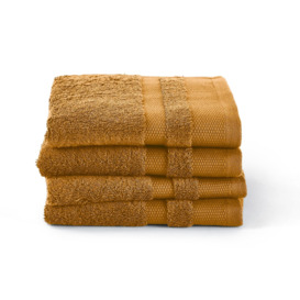 Set of 4 Kheops 100% Egyptian Cotton Guest Towels - thumbnail 3
