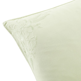 Scénario Embroidered 100% Washed Cotton Pillowcase - thumbnail 2