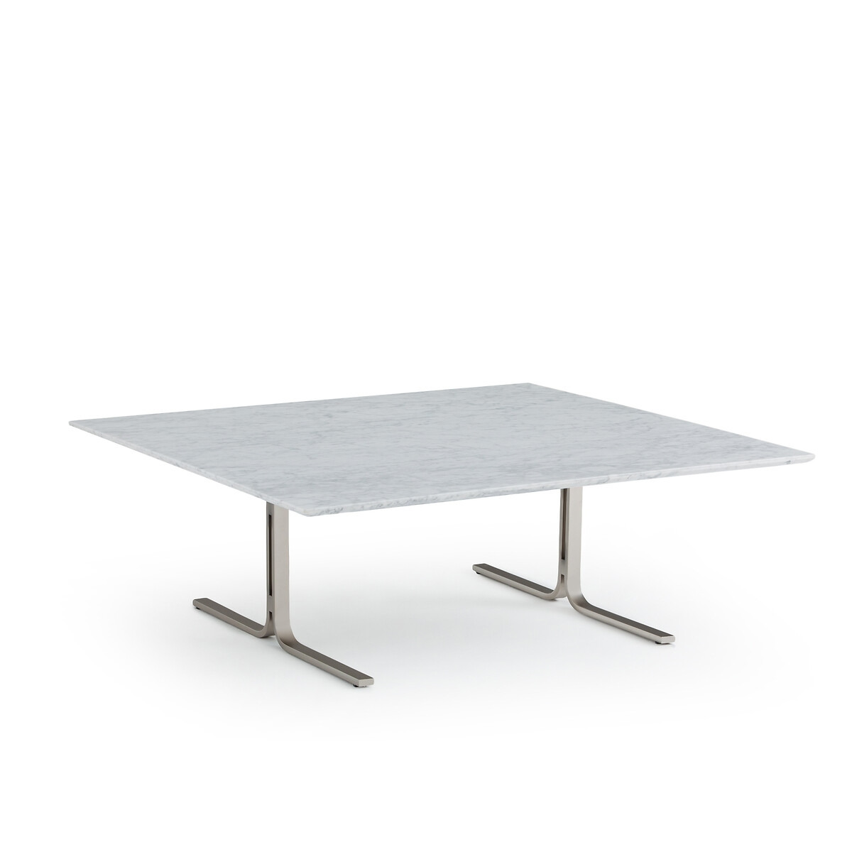 Belno Marble and Metal Square Coffee Table - image 1
