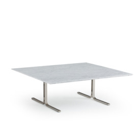 Belno Marble and Metal Square Coffee Table - thumbnail 1
