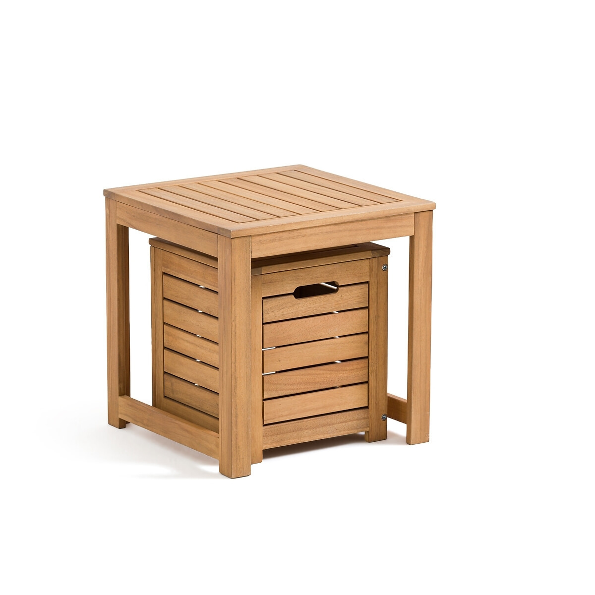 Garden Acacia Stool and Storage Chest - image 1