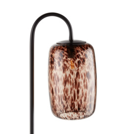 Toleco Metal and Amber Glass Floor Lamp - thumbnail 3