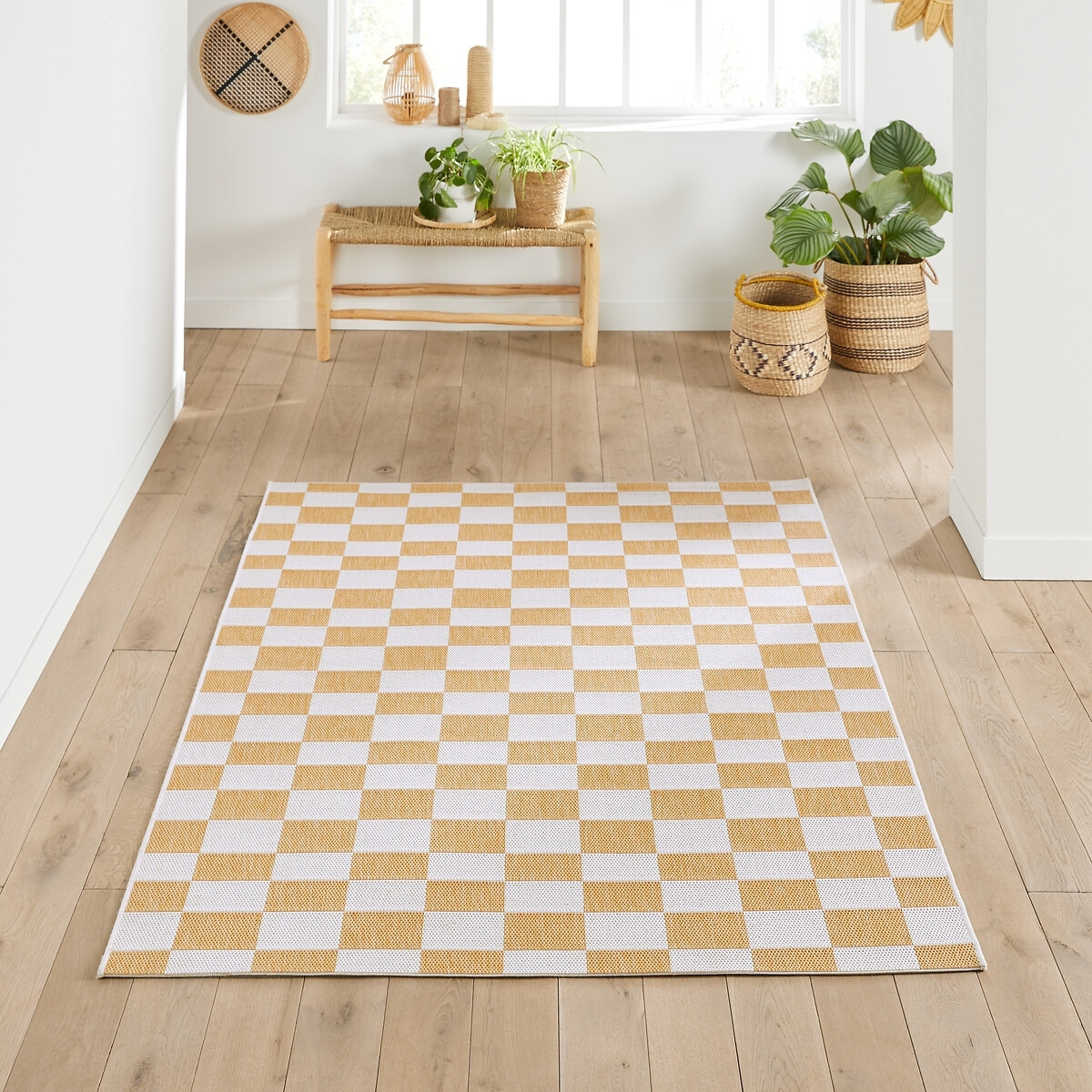 Danito Checked Flat Woven Indoor / Outdoor Rug - image 1
