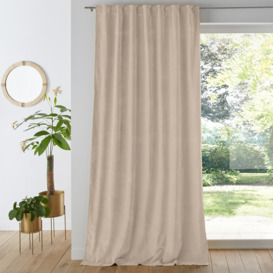 Velvet 100% Cotton Thermal Curtain with Hidden Tabs - thumbnail 1