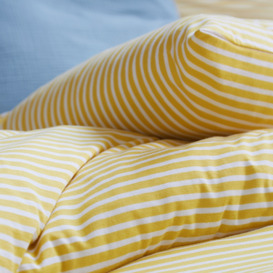 Dolsi Yellow Striped Cotton/Modal Jersey Duvet Cover - thumbnail 2
