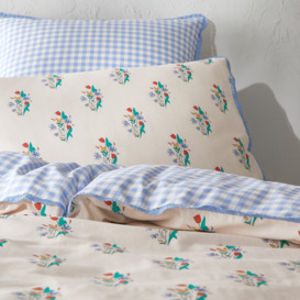 Floriane Floral 20% Recycled Cotton Duvet Cover - thumbnail 2