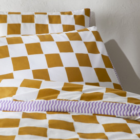 Lismore Checked 30% Recycled Cotton Child's Duvet Cover - thumbnail 2