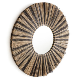 Loully 100cm Diameter Round Mendong Mirror
