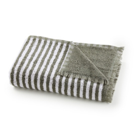 Arzon Striped 100% Cotton Terry Bath Towel