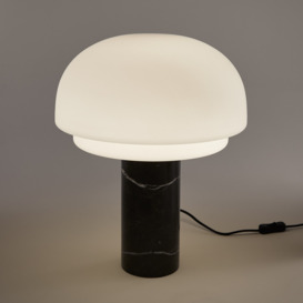 Agathilda Opaline Glass and Marble Table Lamp - thumbnail 2