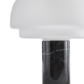 Agathilda Opaline Glass and Marble Table Lamp - thumbnail 3