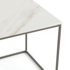 Mahaut Ceramic & Metal Side Table - thumbnail 3