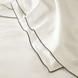 Victor Plain Washed Cotton Satin 300 Thread Count Bolster Pillowcase - thumbnail 3