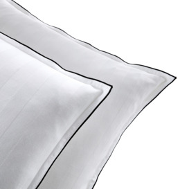Victor Striped 100% Washed Cotton Satin 300 Thread Count Pillowcase - thumbnail 2