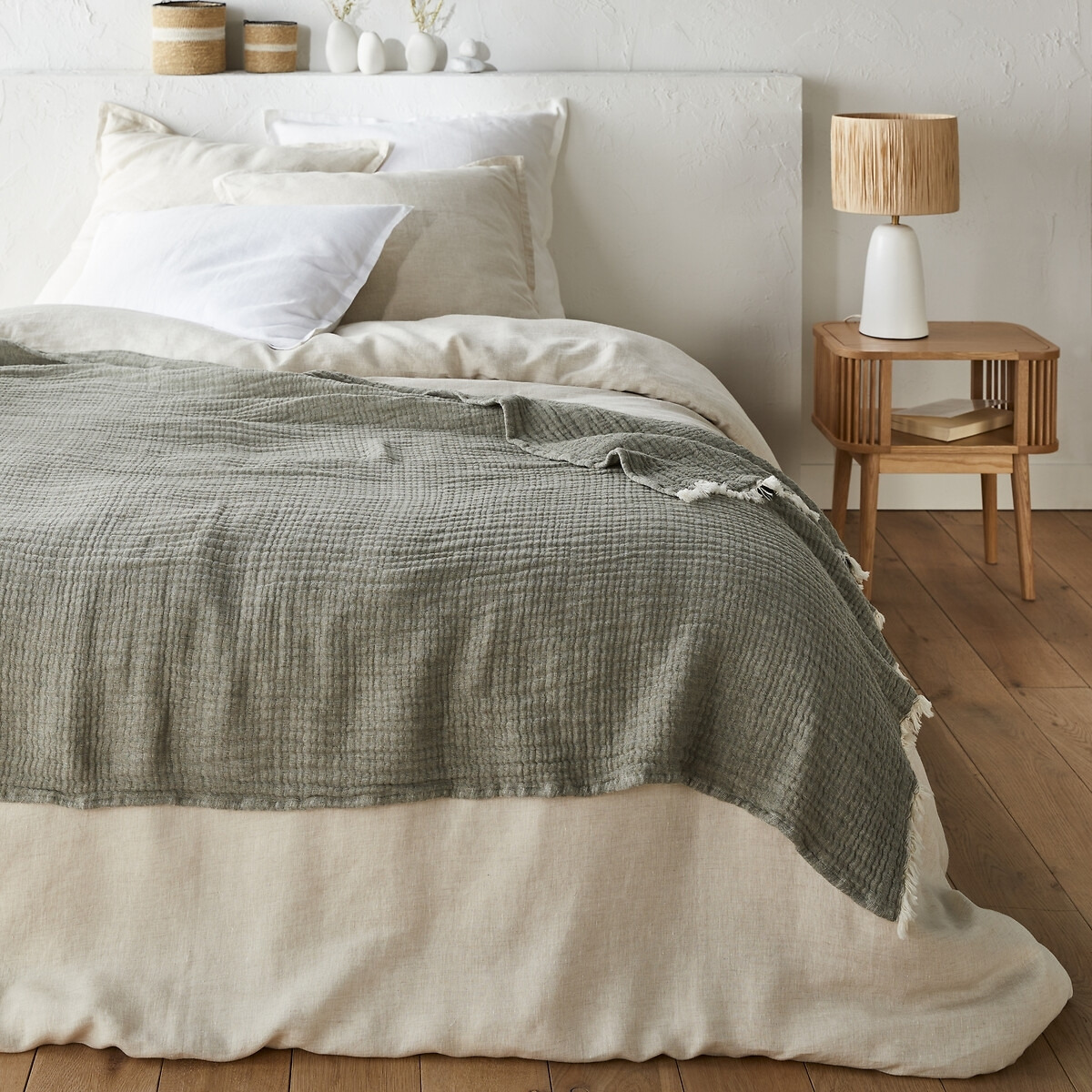 Taiga Wool & Cotton Muslin Bedspread - image 1