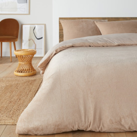 Fluffy Fleece Bed Set with Rectangular Pillowcase