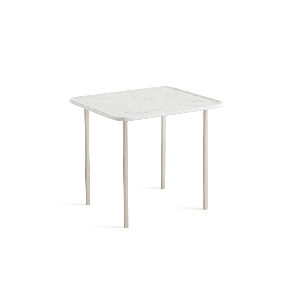 Naha Small Marble & Metal Side Table - image 1