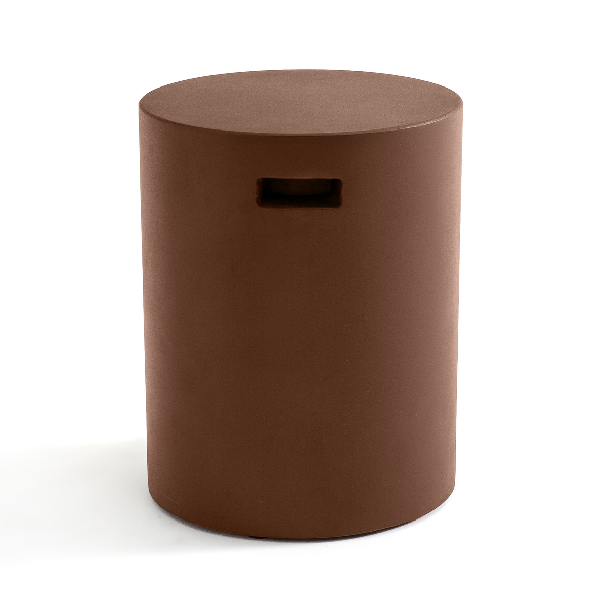 Raskin Round Cement-Effect Outdoor Side Table - image 1
