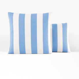 Hendaye Blue Striped 100% Cotton Pillowcase - thumbnail 1