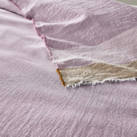 Valparaiso Woven-Dyed 100% Washed Linen Bedspread - thumbnail 3