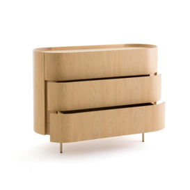 Aslen Solid Oak Chest of Drawers - thumbnail 3