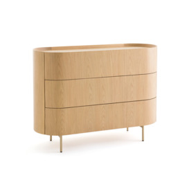 Aslen Solid Oak Chest of Drawers - thumbnail 1