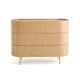 Aslen Solid Oak Chest of Drawers - thumbnail 2