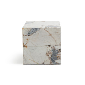 Alcana Marble Cube Side Table - thumbnail 2