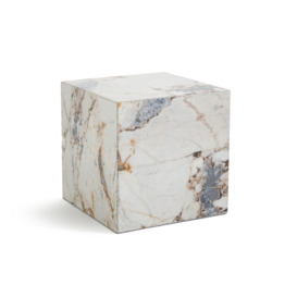 Alcana Marble Cube Side Table - thumbnail 1