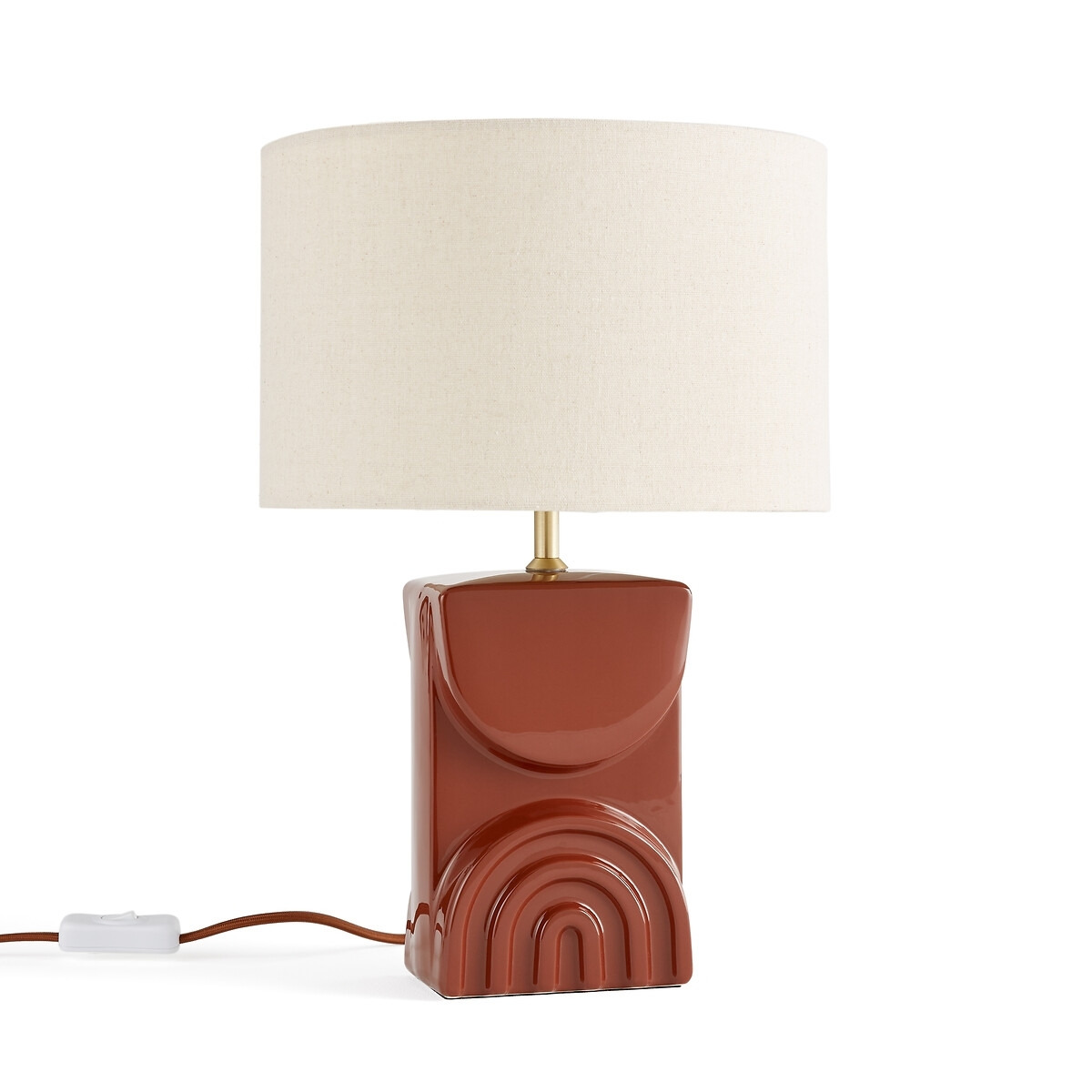 Topia Ceramic & Linen Table Lamp - image 1