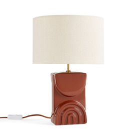 Topia Ceramic & Linen Table Lamp - thumbnail 1