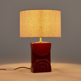 Topia Ceramic & Linen Table Lamp - thumbnail 2