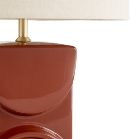Topia Ceramic & Linen Table Lamp - thumbnail 3