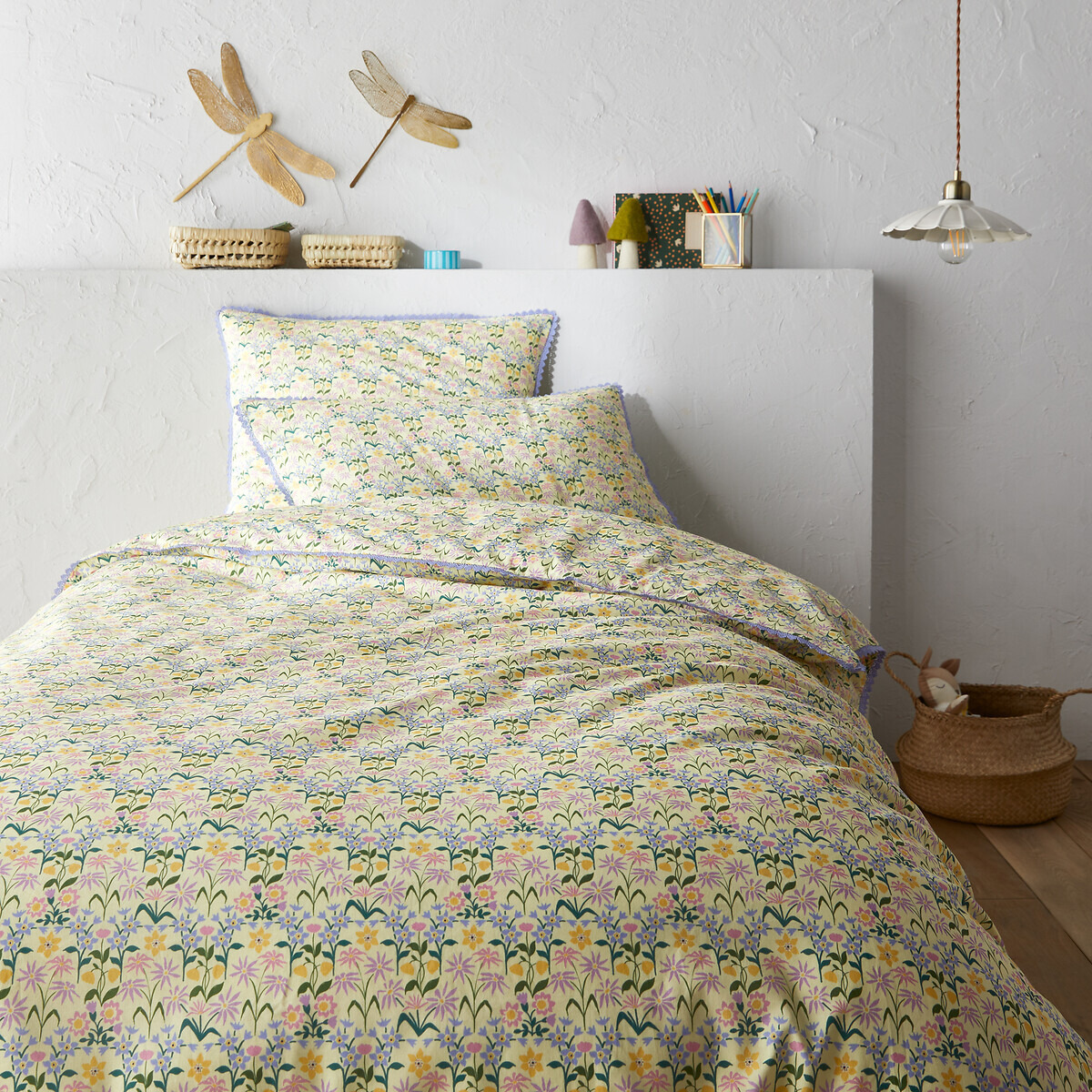 Michi Floral 50% Recycled Cotton Duvet Cover - image 1