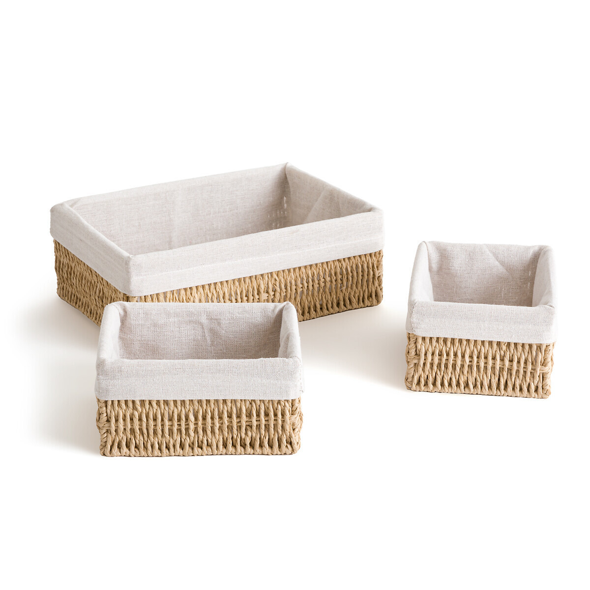 Set of 3 Papeli Paper Rope Baskets - image 1